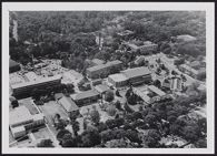 Aerial photograph of East Carolina University campus